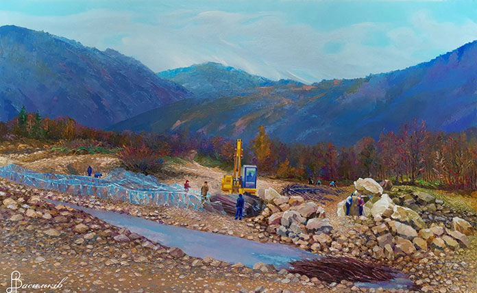 Construction of Kashitsa in 2008 - Igor-Vasyl Vasylkiv