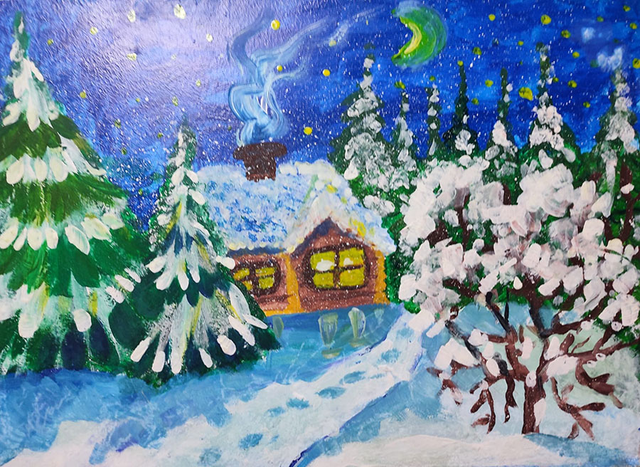 Christmas night - Yuliia Kashpar