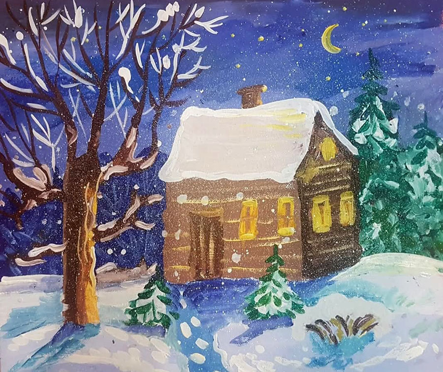 Christmas night - Yuliia Kashpar